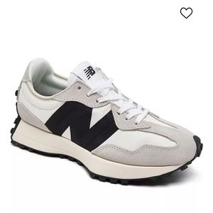 New Balance White and Black Athletic Shoes